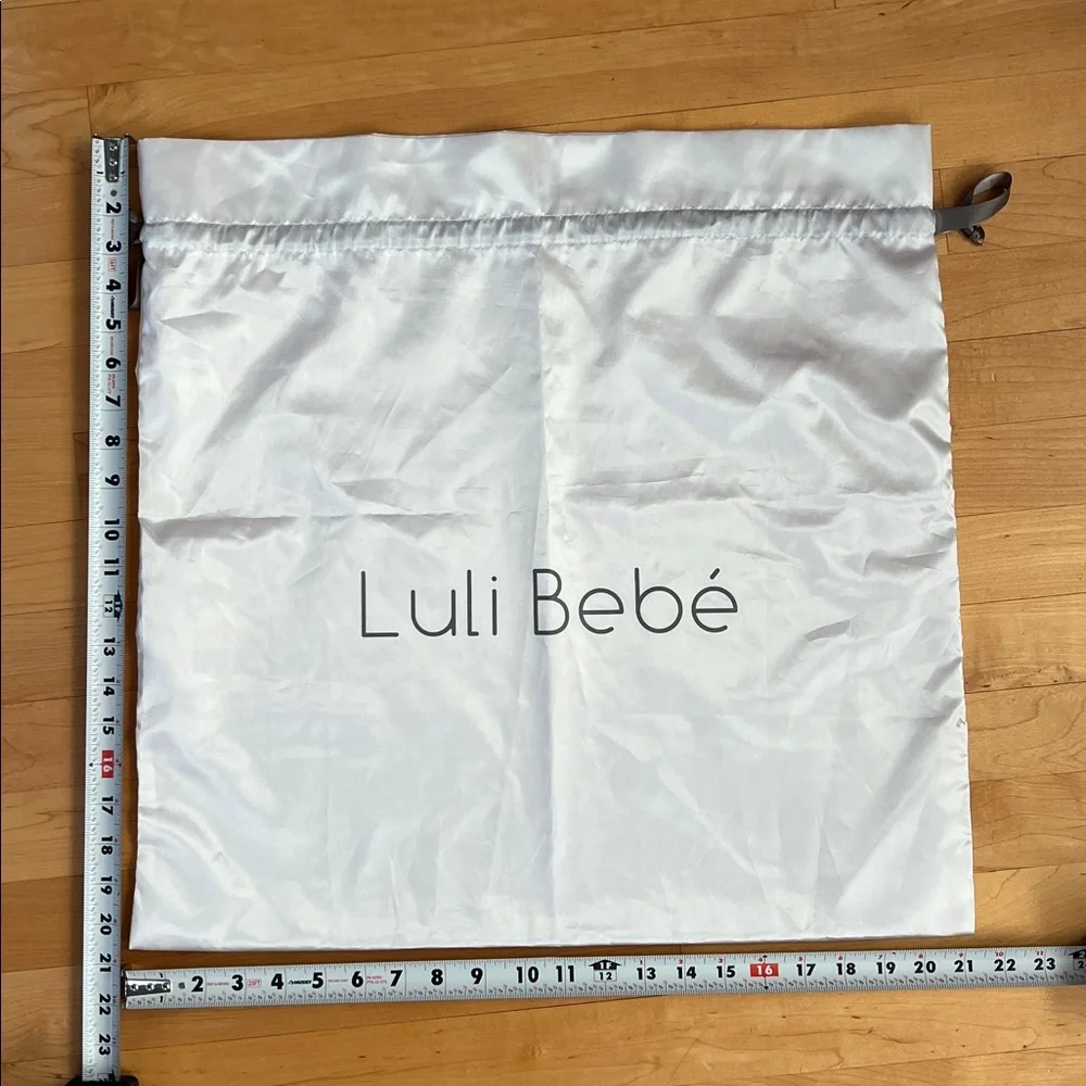 🤍 Dust Bag for Luli Bebe Diaper Bag — Oversized — Square — Silky Satin White